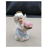 Lefton February angel figurine 4" tall