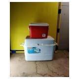 2 Coolers. Rubbermaid 54 Qt &  a 12 Qt.  Both