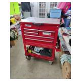 Roll Around Tool Box With Misc Machinist Tools,