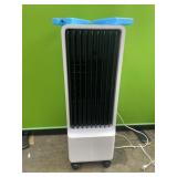 Bladeless evaporative air cooler