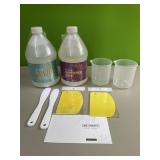 Dr. crafty 1/2 gallon epoxy resin & hardener for