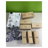 Neoprene workout dumbbell weights - 1 5lb, 3 3lb,