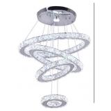Crystal Chandeliers Modern LED Rings Pendant