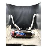 JFG RACING Motorcycle Slip On Exhaust Muffler