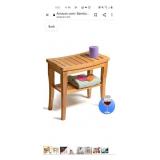 Bamboo shower bench. Like one in picture except
