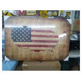 Approx 35.5 ×23.5 canvas of United States