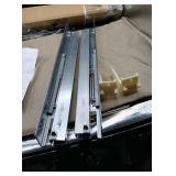 Soft closing drawer brackets approx 18.25"long