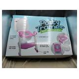 Potty trainer seat and step ladder,appears new