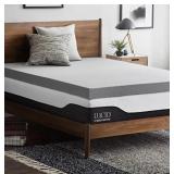 Lucid 4 Inch Bamboo Charcoal Memory Foam Mattress