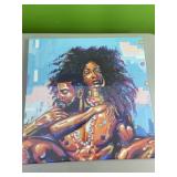 King/queen framed canvas wall art - 20x20in