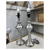 New Pair of Table Lamps-2 USB Charging ports on