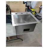 New 15x15 Stainless Entertainment Sink