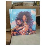 Approx 19.5 x 19.5 canvas picture with hanger