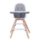 Baby High Chair with Double Removable Tray for