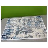 Blue/white rug - 32x20in