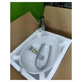 Vestle Sink, New in Box, With Faucet And Drain