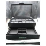 Watch and jewelry display case 14" x 8.5".  Front