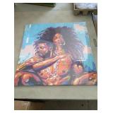 Approx 19.5 x 19.5 canvas picture with hanger