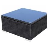 DIMAR GARDEN Outdoor Coffee Table Wicker Patio