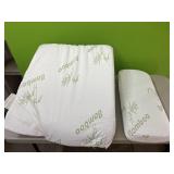 Bamboo memory foam wedge and pillow