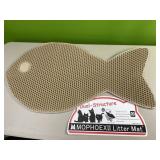 Fish shaped litter mat - 35x18in