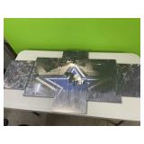 Dallas Cowboys framed canvas wall art - 5 piece -