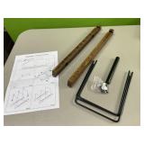 Walnut wood vinyl record holder - not complete