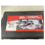 Chrome dumbbell set - not complete