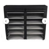 Six story double shoe rack - assembly required -