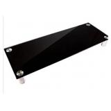 New Large multimedia desktop stand black Glass
