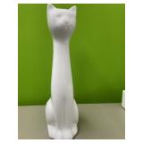 New Porcelain cat toilet brush holder