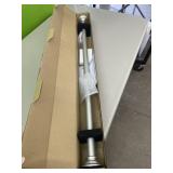 Spring tension rod - nickel - 30-52in