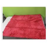 3x5ft red soft rug