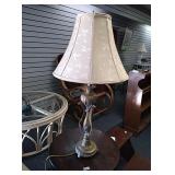 Approx 34"tall gold colored lamp