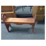 Wooden bench approx 16"tall x 30"long