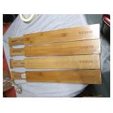 New set of 4 bamboo drawer separator inserts.