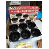 Misc Kitchen items- mini angel food cake pan, 2