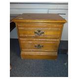 Small two drawer nightstand