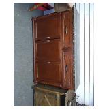 Marble look top buffet with 2 drawers and 3 doors