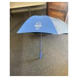 Blue/black umbrella