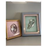 3 shell/ beach themed pictures - 14x16in & 9x11in