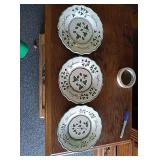 Set of 3 berry decorative plates approx. 8"