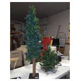 Approx 47"tall slender decorative tree and a