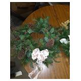 2 Christmas wreaths each one is approx 19"