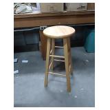 wood barstool approx 29" tall