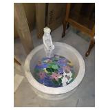 Decorative pond/fountain? With stain glass look