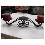 Longaberger  metal candle holder with Longaberger