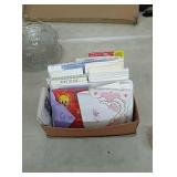 Box of assorted cards