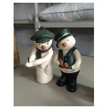 6 Efy numbered snowmen,one has pieces broke off