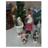Santa figurines with small tree